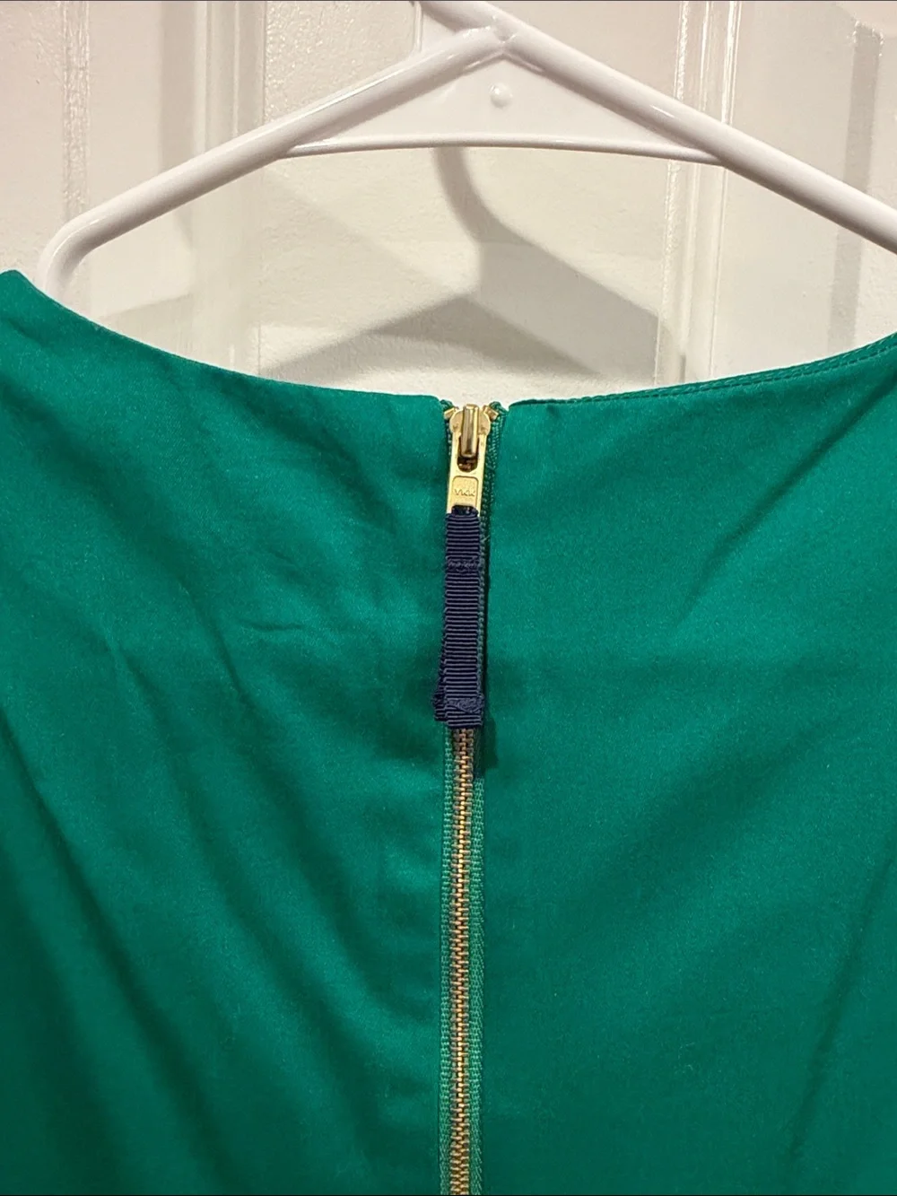 Crewcuts J.Crew Emerald Green Cotton Sateen Tiered Dress Size 8